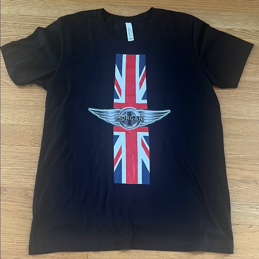 NWOT Union Jack Morgan Car Auto Black Shirt size M Medium Men or Unisex
